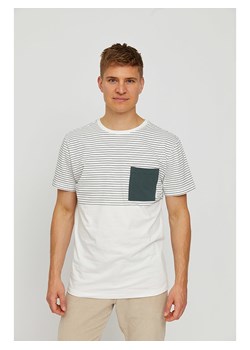 MAZINE Koszulka &quot;Felton&quot; w kolorze biało-zielonym ze sklepu Limango Polska w kategorii T-shirty męskie - zdjęcie 173652941