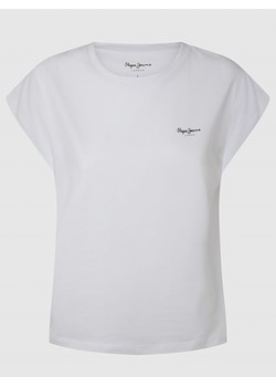 Pepe Jeans FOOTWEAR Koszulka w kolorze białym ze sklepu Limango Polska w kategorii Bluzki damskie - zdjęcie 173653043
