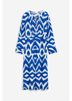 H & M - Sukienka ze sznurowaniem - Niebieski ze sklepu H&M w kategorii Sukienki - zdjęcie 173654461