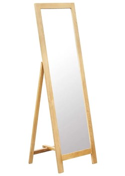 Stojące lustro z dębową ramą - Mrewio ze sklepu Edinos.pl w kategorii Lustra - zdjęcie 173655743