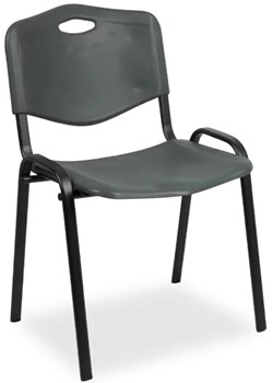 Szare krzesło konferencyjne ISO - Brio ze sklepu Edinos.pl w kategorii Krzesła - zdjęcie 173655804