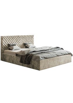 Tapicerowane łóżko 140x200 Nuvell 4X - 36 kolorów ze sklepu Edinos.pl w kategorii Łóżka i materace - zdjęcie 173655970