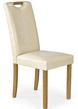 Drewniane krzesło od salonu Floyd - kremowe ze sklepu Edinos.pl w kategorii Krzesła - zdjęcie 173656041