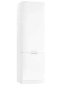 Biały wysoki słupek kuchenny - Elora 40X 60 cm połysk ze sklepu Edinos.pl w kategorii Meble kuchenne - zdjęcie 173656141