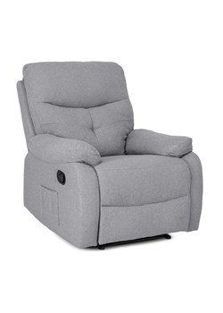 Szary relaksacyjny fotel z podnóżkiem - Edip 4X ze sklepu Edinos.pl w kategorii Fotele - zdjęcie 173656154