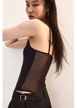 H & M - Body thong z siateczki - Czarny ze sklepu H&M w kategorii Bluzki damskie - zdjęcie 173656744