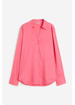 H & M - Bluzka z dekoltem w serek - Różowy ze sklepu H&M w kategorii Koszule damskie - zdjęcie 173656790