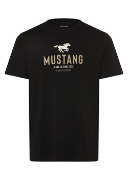 Mustang Koszulka męska - Styl Austin Mężczyźni Bawełna czarny nadruk ze sklepu vangraaf w kategorii T-shirty męskie - zdjęcie 173657723