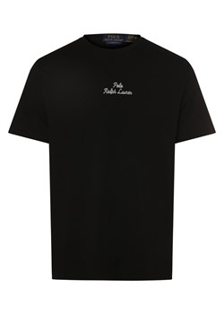 Polo Ralph Lauren T-shirt - klasyczny krój Mężczyźni Bawełna czarny jednolity ze sklepu vangraaf w kategorii T-shirty męskie - zdjęcie 173657731