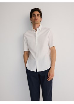 Reserved - Koszula regular fit - biały ze sklepu Reserved w kategorii Koszule męskie - zdjęcie 173658753
