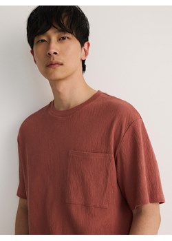 Reserved - T-shirt comfort z kieszonką - brązowy ze sklepu Reserved w kategorii T-shirty męskie - zdjęcie 173659092