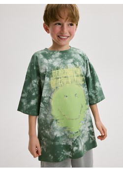 Reserved - T-shirt SmileyWorld® - morski ze sklepu Reserved w kategorii T-shirty chłopięce - zdjęcie 173659484