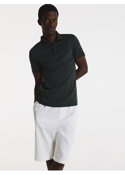 Reserved - Koszulka polo slim - zielony ze sklepu Reserved w kategorii T-shirty męskie - zdjęcie 173659513