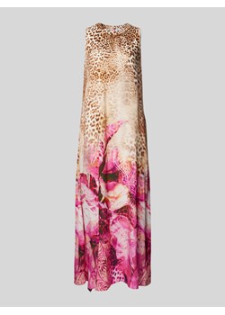 Długa sukienka z okrągłym dekoltem ze sklepu Peek&Cloppenburg  w kategorii Sukienki - zdjęcie 173660233