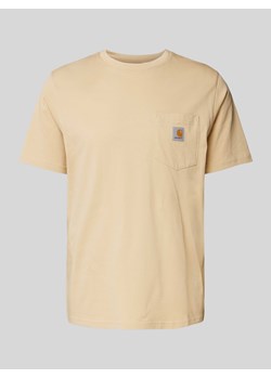 T-shirt z naszywką z logo model ‘POCKET’ ze sklepu Peek&Cloppenburg  w kategorii T-shirty męskie - zdjęcie 173660251