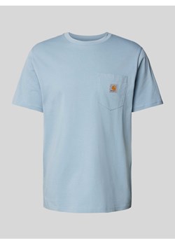 T-shirt z naszywką z logo model ‘POCKET’ ze sklepu Peek&Cloppenburg  w kategorii T-shirty męskie - zdjęcie 173660284