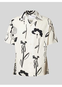 Koszula casualowa o kroju relaxed fit z wiskozy z rękawem o dł. 1/2 model ‘RAJESH’ ze sklepu Peek&Cloppenburg  w kategorii Koszule męskie - zdjęcie 173660303