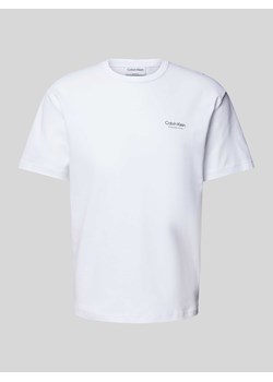 T-shirt z nadrukiem z logo ze sklepu Peek&Cloppenburg  w kategorii T-shirty męskie - zdjęcie 173660304