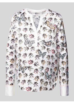 Bluzka z jedwabiu z nadrukiem z motywem ze sklepu Peek&Cloppenburg  w kategorii Bluzki damskie - zdjęcie 173660473