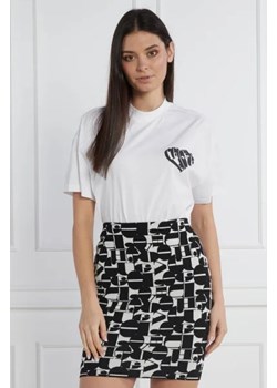 HUGO T-shirt Dorene | Regular Fit ze sklepu Gomez Fashion Store w kategorii Bluzki damskie - zdjęcie 173660834