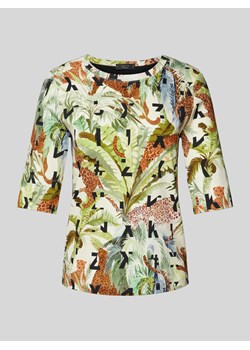 T-shirt z efektem prążkowania ze sklepu Peek&Cloppenburg  w kategorii Bluzki damskie - zdjęcie 173662243