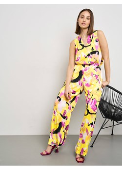 TAIFUN Spodnie w kolorze różowo-żółtym ze sklepu Limango Polska w kategorii Spodnie damskie - zdjęcie 173663721