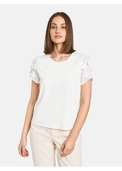 TAIFUN Koszulka w kolorze białym ze sklepu Limango Polska w kategorii Bluzki damskie - zdjęcie 173663772