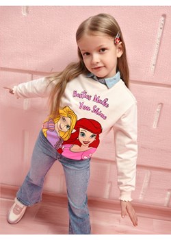 Sinsay - Bluza Księżniczki Disneya - kremowy ze sklepu Sinsay w kategorii Bluzy dziewczęce - zdjęcie 173664281