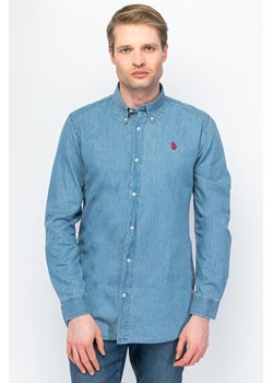 koszula męska u.s. polo assn. 67083 51633 170 niebieski ze sklepu Royal Shop w kategorii Koszule męskie - zdjęcie 173664503