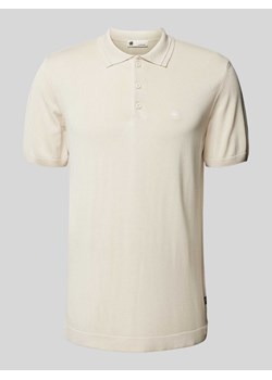 Koszulka polo z czystej wiskozy z wyhaftowanym logo ze sklepu Peek&Cloppenburg  w kategorii T-shirty męskie - zdjęcie 173665143