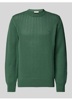 Sweter z dzianiny z naszywką z logo model ‘CALEN’ ze sklepu Peek&Cloppenburg  w kategorii Swetry męskie - zdjęcie 173665201