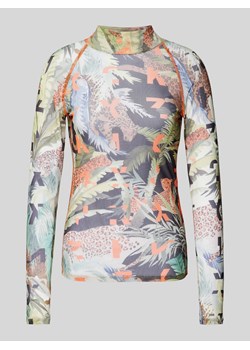 Bluzka z długim rękawem ze stójką ze sklepu Peek&Cloppenburg  w kategorii Bluzki damskie - zdjęcie 173665232