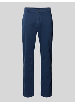 Chinosy o kroju tapered fit ze szlufkami na pasek ze sklepu Peek&Cloppenburg  w kategorii Spodnie męskie - zdjęcie 173665234