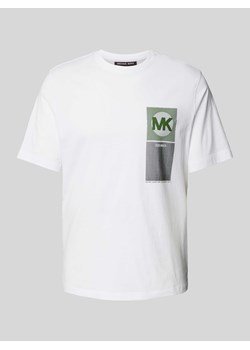 T-shirt z nadrukiem z logo model ‘MK BEACON’ ze sklepu Peek&Cloppenburg  w kategorii T-shirty męskie - zdjęcie 173665244