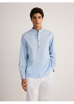 Reserved - Koszula regular ze stójką - jasnoniebieski ze sklepu Reserved w kategorii Koszule męskie - zdjęcie 173667854