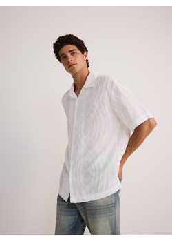 Reserved - Koszula relaxed fit z bawełny - biały ze sklepu Reserved w kategorii Koszule męskie - zdjęcie 173668184
