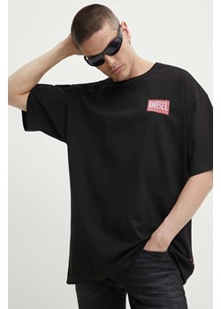 Diesel t-shirt bawełniany T-BOXT-Q15 męski kolor czarny z nadrukiem A15012.0AKAK ze sklepu ANSWEAR.com w kategorii T-shirty męskie - zdjęcie 173669382