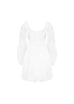 sukienka damska pinko 103737 a1xp biały ze sklepu Royal Shop w kategorii Sukienki - zdjęcie 173669482