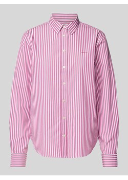 Bluzka koszulowa z wyhaftowanym logo ze sklepu Peek&Cloppenburg  w kategorii Koszule damskie - zdjęcie 173671730