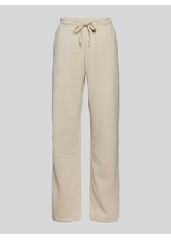 Spodnie dresowe o kroju straight fit ze szwami działowymi ze sklepu Peek&Cloppenburg  w kategorii Spodnie damskie - zdjęcie 173671753
