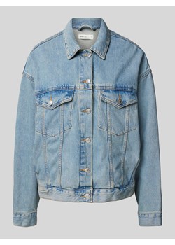 Kurtka jeansowa o luźnym kroju z efektem znoszenia ze sklepu Peek&Cloppenburg  w kategorii Kurtki damskie - zdjęcie 173671784