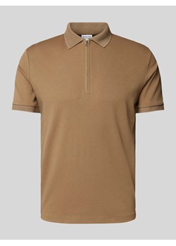 Koszulka polo o kroju regular fit z zamkiem błyskawicznym model ‘FAVE’ ze sklepu Peek&Cloppenburg  w kategorii T-shirty męskie - zdjęcie 173672034
