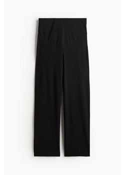 H & M - MAMA Dżersejowe spodnie Before & After - Czarny ze sklepu H&M w kategorii Spodnie ciążowe - zdjęcie 173672821