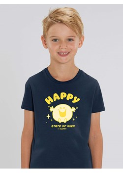 WOOOP Koszulka &quot;Happy state of mind&quot; w kolorze granatowym ze sklepu Limango Polska w kategorii T-shirty chłopięce - zdjęcie 173673002