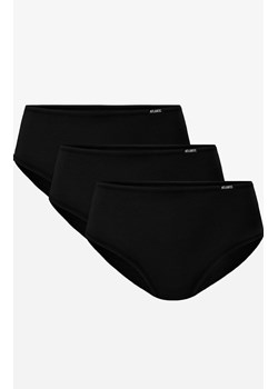 3BLP-603 bawełniane czarne figi damskie z wyższym stanem 3-pack, Kolor czarny, Rozmiar XL, ATLANTIC ze sklepu Primodo w kategorii Majtki damskie - zdjęcie 173673581