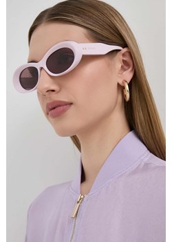 Gucci okulary przeciwsłoneczne damskie kolor różowy ze sklepu ANSWEAR.com w kategorii Okulary przeciwsłoneczne damskie - zdjęcie 173675314
