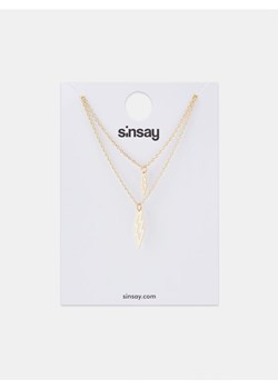 Sinsay - Naszyjniki 2 pack - złoty ze sklepu Sinsay w kategorii Naszyjniki - zdjęcie 173675693