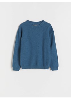 Reserved - Strukturalny sweter z bawełną - granatowy ze sklepu Reserved w kategorii Swetry chłopięce - zdjęcie 173676562