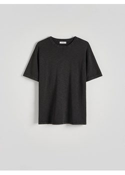 Reserved - T-shirt regular z efektem sprania - ciemnoszary ze sklepu Reserved w kategorii T-shirty męskie - zdjęcie 173676721