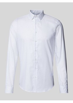 Koszula biznesowa o kroju slim fit z wyhaftowanym logo model ‘Bari’ ze sklepu Peek&Cloppenburg  w kategorii Koszule męskie - zdjęcie 173677082